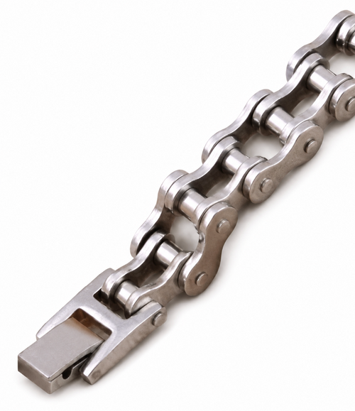 Bike Chain Bracelet Silver