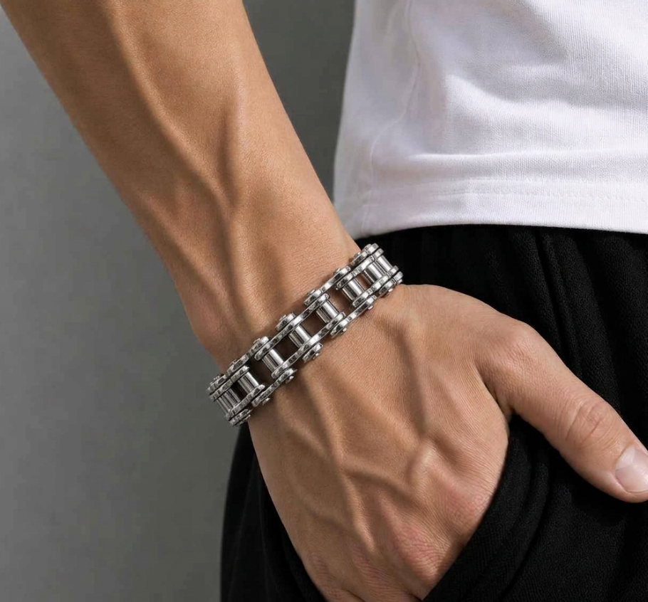 Bike Chain Bracelet Gold/Silver