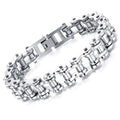 Punk Rock Biker 316L Stainless Steel Mens Bracelet Fashion Jewelry Bike Bicycle Chain Jewellery Pulsera Hombre Acero Inoxidable